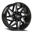 Vision Spyder - 8-Lug 8x170 — Gloss Black Milled Spoke