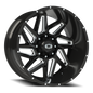 Vision Spyder - 8-Lug 8x170 — Gloss Black Milled Spoke