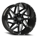 Vision Spyder - 8-Lug 8x170 — Gloss Black Milled Spoke