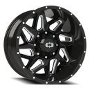 Vision Spyder - 8-Lug 8x165.1 — Gloss Black Milled Spoke