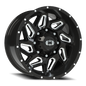 Vision Spyder - 8-Lug 8x180 — Gloss Black Milled Spoke