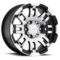 Vision Warrior - 6-Lug 6x114.3 — Gloss Black Machined Face