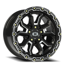 Vision Korupt - 5-Lug 5x114.3 — Gloss Black Milled Spoke