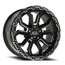 Vision Korupt - 5-Lug 5x139.7 — Gloss Black Milled Spoke