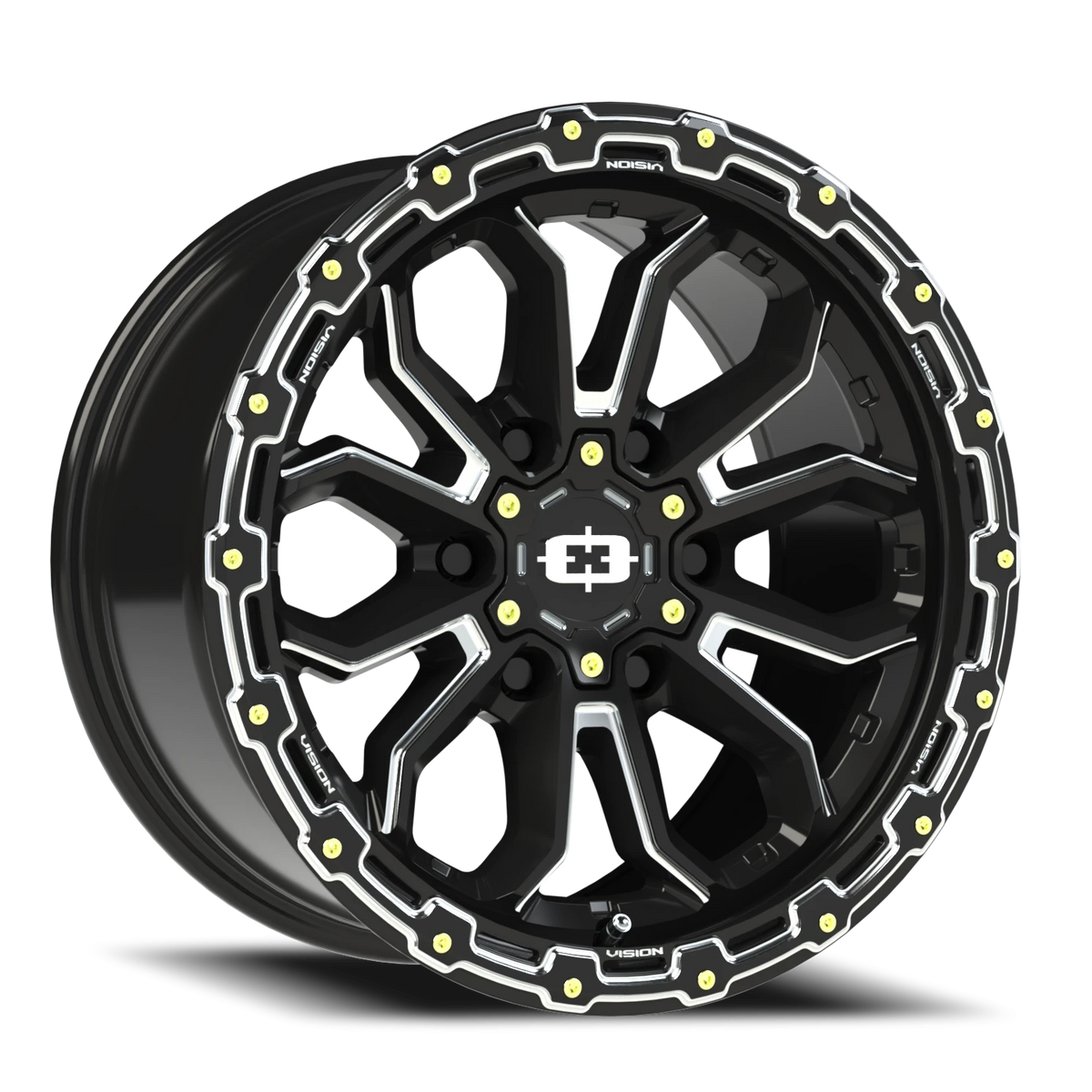 Vision Korupt - 6-Lug 6x135 — Gloss Black Milled Spoke
