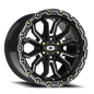 Vision Korupt - 6-Lug 6x135 — Gloss Black Milled Spoke