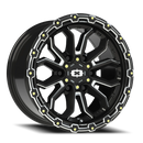 Vision Korupt - 6-Lug 6x135 — Gloss Black Milled Spoke