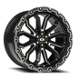Vision Korupt - 6-Lug 6x135 — Gloss Black Milled Spoke