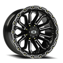 Vision Korupt - 8-Lug 8x170 — Gloss Black Milled Spoke