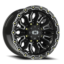 Vision Korupt - 8-Lug 8x165.1 — Gloss Black Milled Spoke