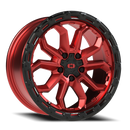 Vision Korupt - 5-Lug 5x110 — Gloss Red w/Gloss Black Lip [405-7810GRGBL30]