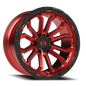 Vision Korupt - 6-Lug 6x135 — Gloss Red w/Gloss Black Lip