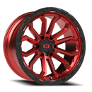 Vision Korupt - 6-Lug 6x135 — Gloss Red w/Gloss Black Lip