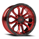 Vision Korupt - 6-Lug 6x135 — Gloss Red w/Gloss Black Lip