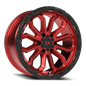 Vision Korupt - 6-Lug 6x135 — Gloss Red w/Gloss Black Lip