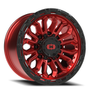 Vision Korupt - 8-Lug 8x170 — Gloss Red w/Gloss Black Lip