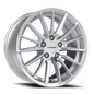 Vision Axis - 5-Lug 5x112 — Hyper Silver Machined Face