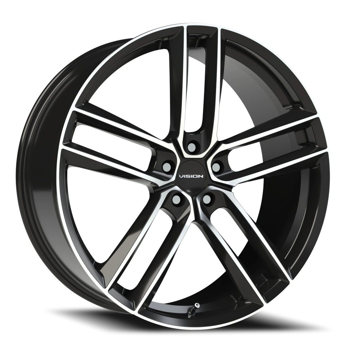 Vision Clutch - 5-Lug 5x114.3 — Gloss Black Machined Face