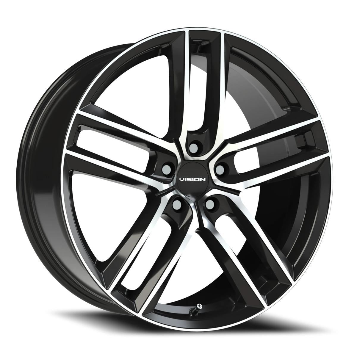 Vision Clutch - 5-Lug 5x114.3 — Gloss Black Machined Face
