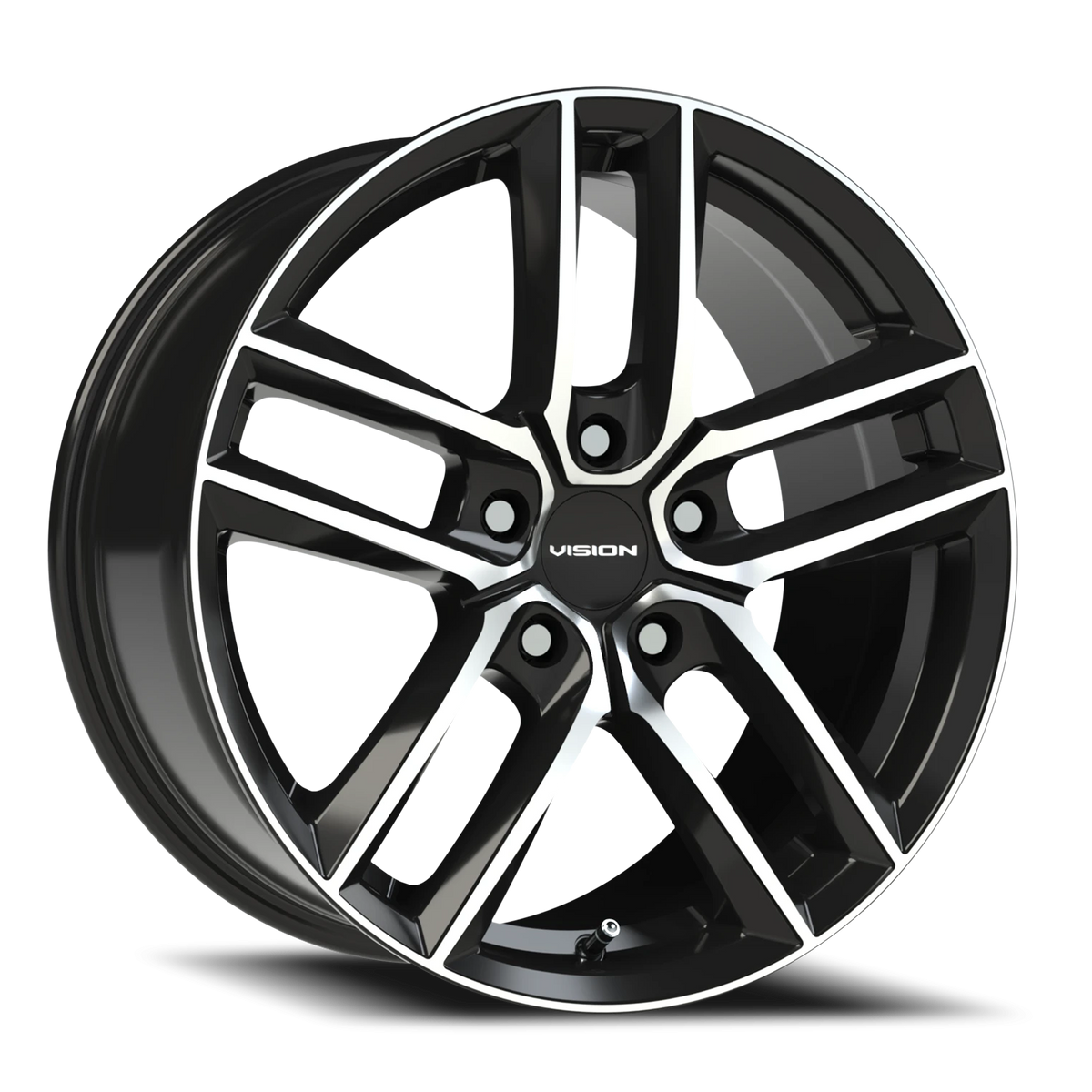 Vision Clutch - 5-Lug 5x114.3 — Gloss Black Machined Face