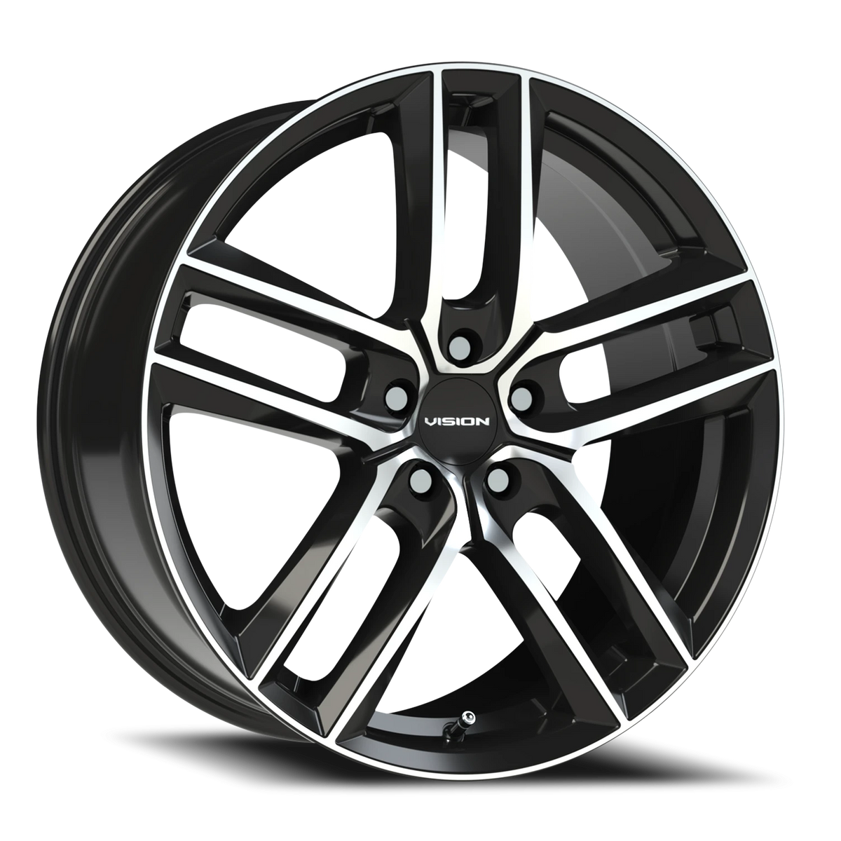 Vision Clutch - 5-Lug 5x114.3 — Gloss Black Machined Face