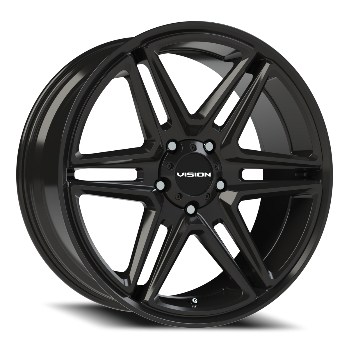 Vision Wedge - 5-Lug 5x139.7 — Gloss Black