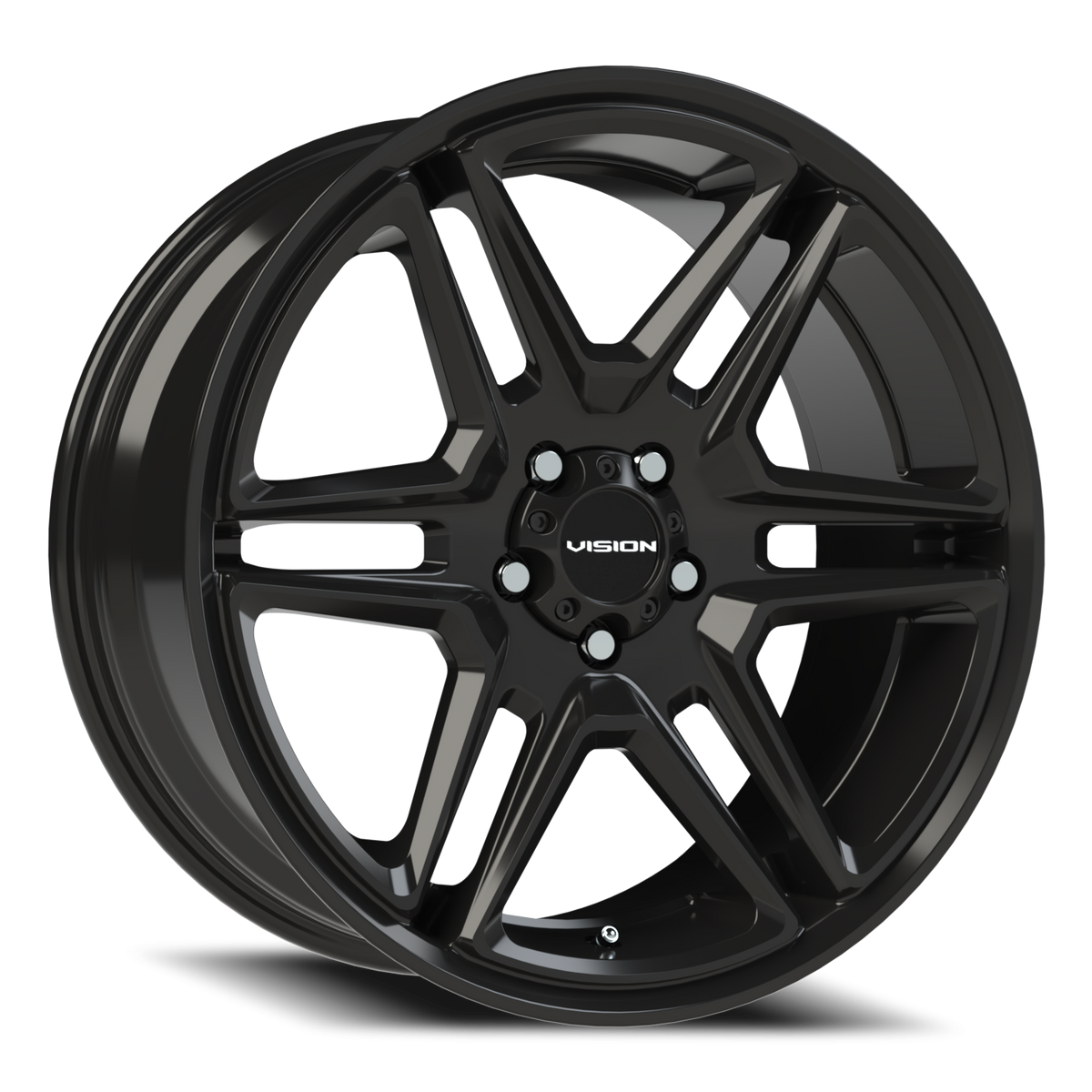Vision Wedge - 5-Lug 5x115 — Gloss Black