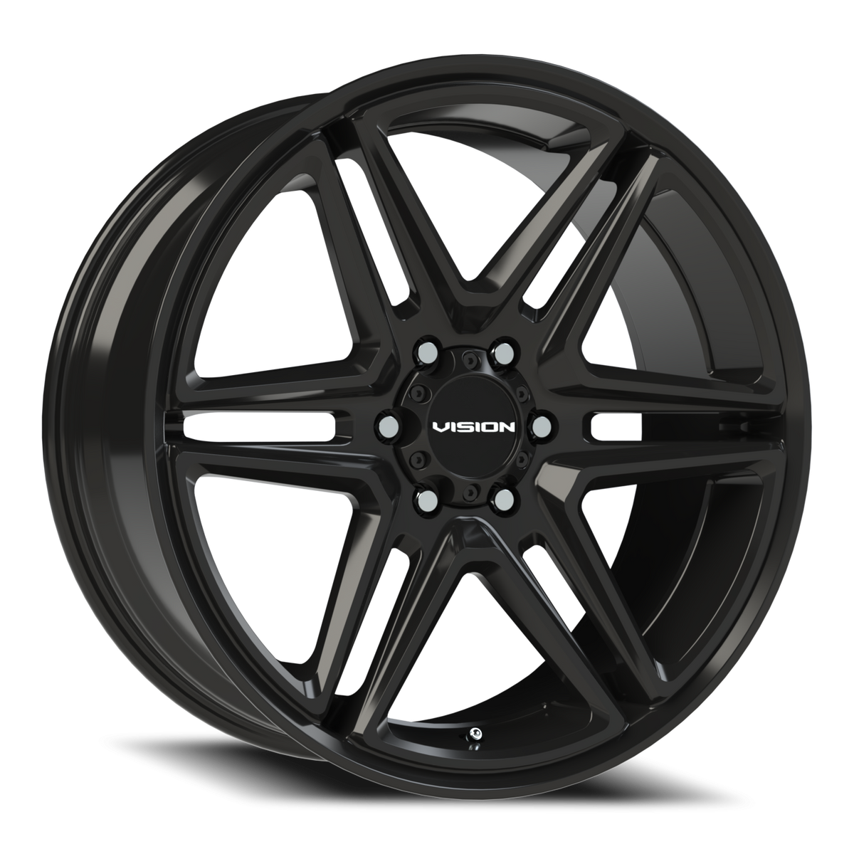 Vision Wedge - 6-Lug 6x139.7 — Gloss Black