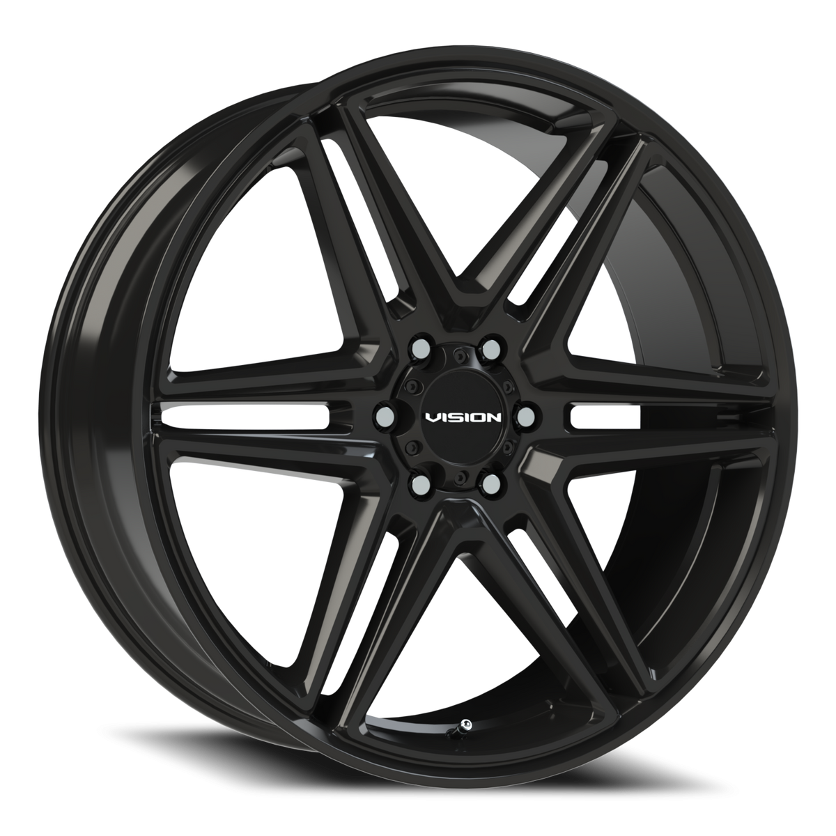 Vision Wedge - 6-Lug 6x139.7 — Gloss Black