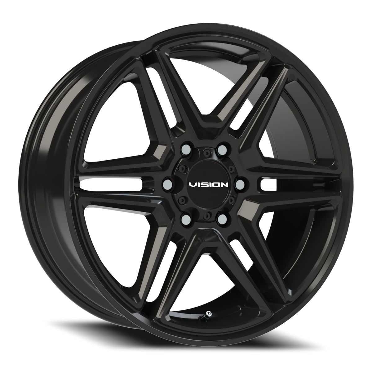 Vision Wedge - 6-Lug 6x139.7 — Gloss Black