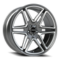 Vision Wedge - 5-Lug 5x115 — Gunmetal Machined Face