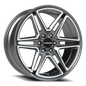 Vision Wedge - 6-Lug 6x139.7 — Gunmetal Machined Face
