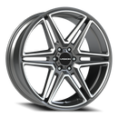 Vision Wedge - 6-Lug 6x135 — Gunmetal Machined Face