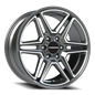 Vision Wedge - 6-Lug 6x139.7 — Gunmetal Machined Face
