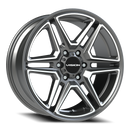 Vision Wedge - 6-Lug 6x139.7 — Gunmetal Machined Face