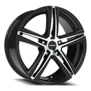 Vision Nitrous - 5-Lug 5x100 — Gloss Black Machined Face
