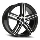 Vision Nitrous - 5-Lug 5x114.3 — Gloss Black Machined Face