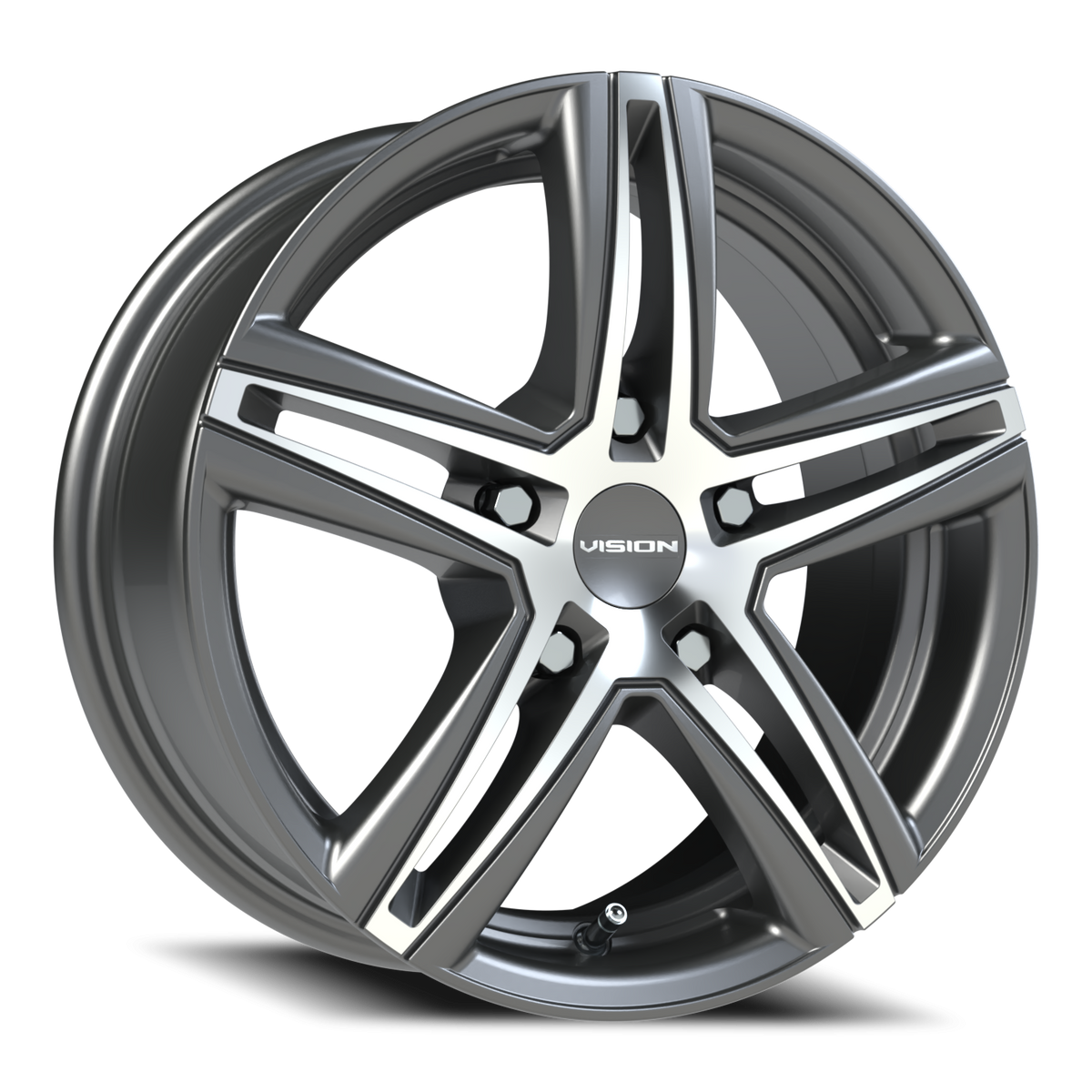 Vision Nitrous - 5-Lug 5x100 — Gunmetal Machined Face