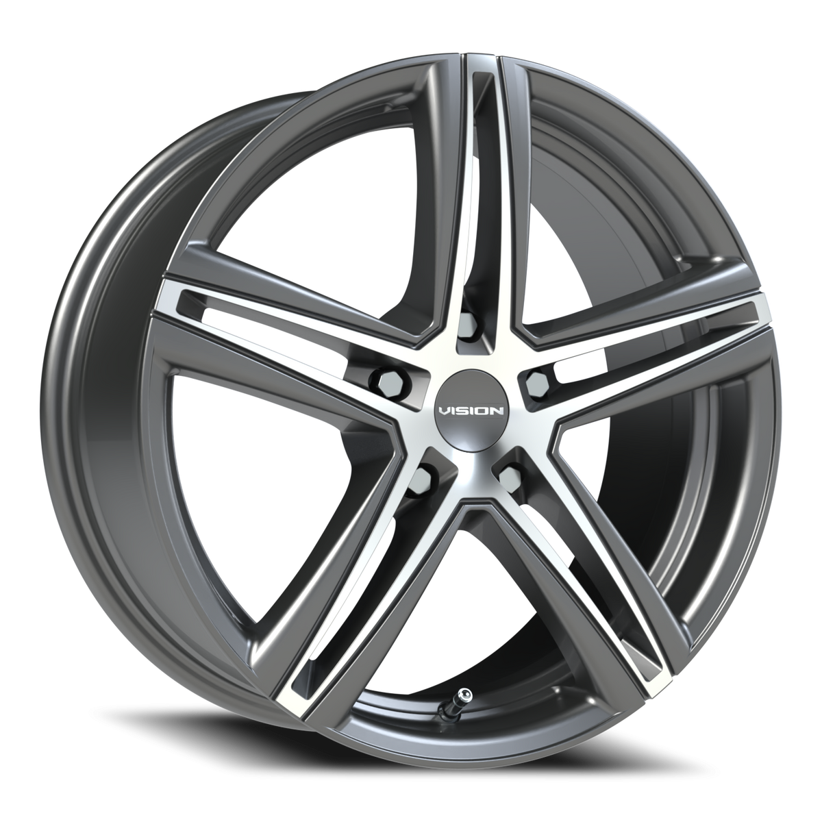 Vision Nitrous - 5-Lug 5x110 — Gunmetal Machined Face