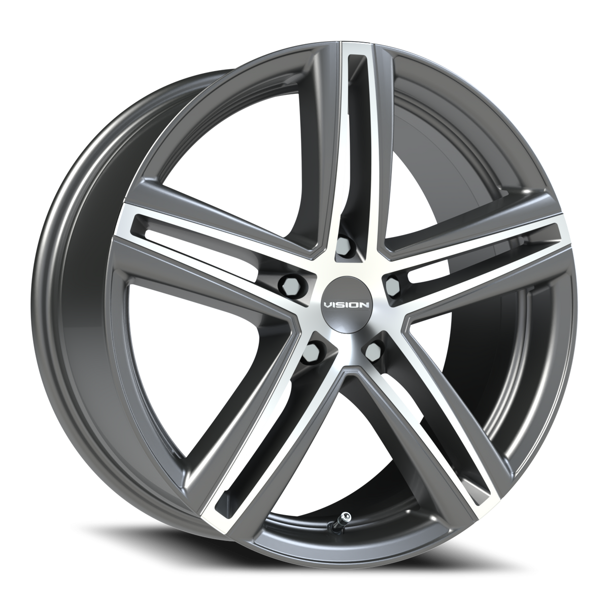 Vision Nitrous - 5-Lug 5x112 — Gunmetal Machined Face