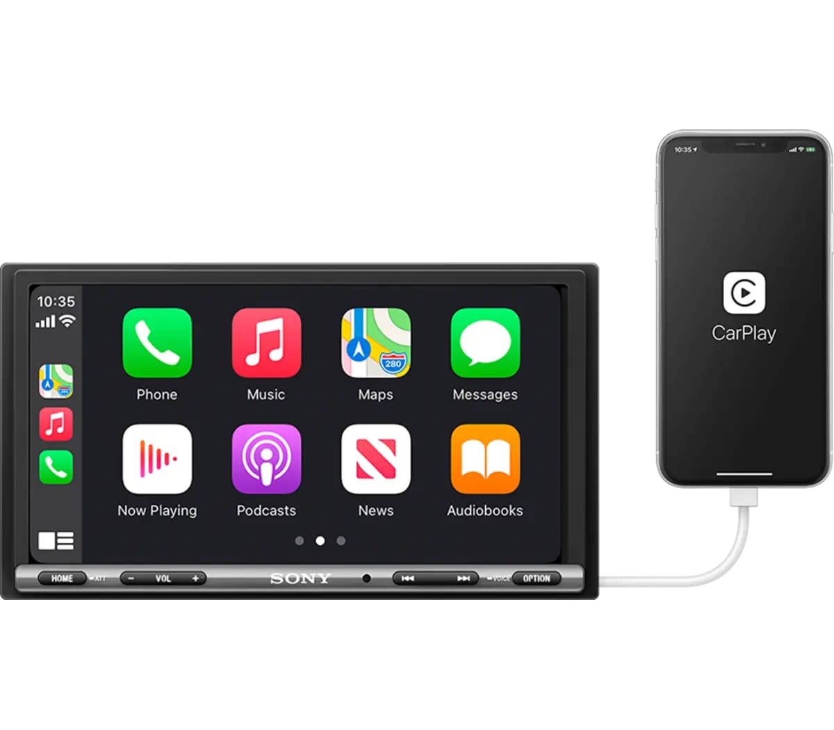 Sony 6.95” (17.6 cm) CarPlay/ Android Auto Media Receiver