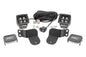 LED Light Kit | Cage Mount | 2" Black Pair | Amber DRL | Polaris General XP 4 1000