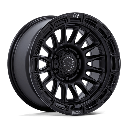 Black Rhino Hard Alloys Rival 20" - 6-Lug 6x135 — MATTE BLACK W/ GLOSS BLACK LIP