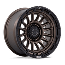 Black Rhino Hard Alloys Rival 20" - 6-Lug 6x135 — BURNT BRONZE W/ MATTE BLACK LIP