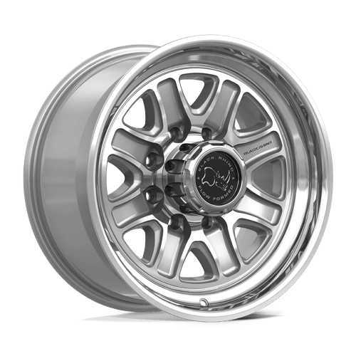 Black Rhino Hard Alloys Echo 18" - 8-Lug 8x180 — GLOSS SILVER W/ MACHINED FACE