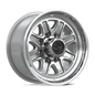 Black Rhino Hard Alloys Echo 18" - 8-Lug 8x180 — GLOSS SILVER W/ MACHINED FACE