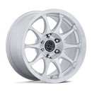 Black Rhino Hard Alloys Ronin 17" - 5-Lug 5x5 — GLOSS SILVER W/ MACHINED FACE