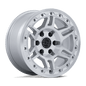 Black Rhino Hard Alloys Vanguard 17" - 6-Lug 6x4.5 — GLOSS SILVER W/ MACHINED FACE