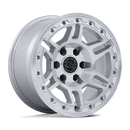 Black Rhino Hard Alloys Vanguard 17" - 6-Lug 6x4.5 — GLOSS SILVER W/ MACHINED FACE