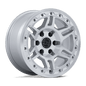 Black Rhino Hard Alloys Vanguard 17" - 6-Lug 6x5.5 — GLOSS SILVER W/ MACHINED FACE